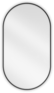 Mexen Loft miroir de salle de bains ovale 80 x 45 cm, cadre noir - 9851-080-045-000-70