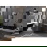 Miroir de salle de bain ovale Mexen Loft 80 x 45 cm, cadre noir - 9851-080-045-000-70