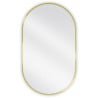 Mexen Loft miroir de salle de bains ovale 85 x 50 cm, cadre doré - 9851-085-050-000-50