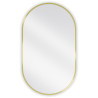 Mexen Loft miroir de salle de bains ovale 85 x 50 cm, cadre doré brossé - 9851-085-050-000-50