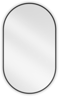 Mexen Loft miroir de salle de bain ovale 85 x 50 cm, cadre noir - 9851-085-050-000-70