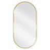 Mexen Loft miroir de salle de bains ovale 90 x 45 cm, cadre doré - 9851-090-045-000-50