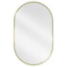 Mexen Loft miroir de salle de bain ovale 90 x 55 cm, cadre doré - 9851-090-055-000-50