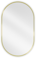 Mexen Loft miroir de salle de bain ovale 90 x 55 cm, cadre doré - 9851-090-055-000-50