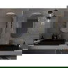 Miroir de salle de bain ovale Mexen Loft 90 x 55 cm, cadre doré - 9851-090-055-000-50