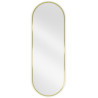 Mexen Loft miroir de salle de bains ovale 100 x 35 cm, cadre doré brossé - 9851-100-035-000-50