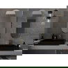 Mexen Loft miroir de salle de bain ovale 100 x 35 cm, cadre doré - 9851-100-035-000-50