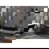 Mexen Loft miroir de salle de bain ovale 100 x 35 cm, cadre doré - 9851-100-035-000-50