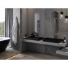 Mexen Loft miroir de salle de bains ovale 100 x 35 cm, cadre doré brossé - 9851-100-035-000-50