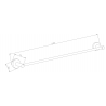 Mexen Remo porte-serviettes, Chrome - 7050724-00