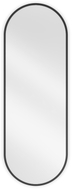 Mexen Loft miroir de salle de bain ovale 100 x 35 cm, cadre noir - 9851-100-035-000-70