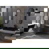Miroir de salle de bain ovale Mexen Loft 100 x 35 cm, cadre noir - 9851-100-035-000-70
