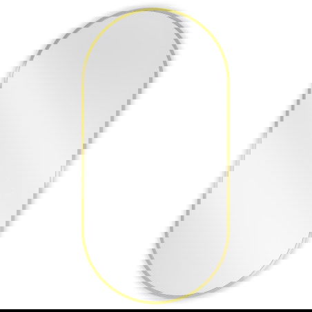 Mexen Loft miroir de salle de bain ovale 100 x 50 cm, cadre doré - 9851-100-050-000-50