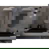 Mexen Loft miroir de salle de bain ovale 100 x 50 cm, cadre doré - 9851-100-050-000-50