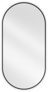 Mexen Loft miroir de salle de bains ovale 100 x 50 cm, cadre noir - 9851-100-050-000-70