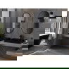 Miroir de salle de bain ovale Mexen Loft 100 x 50 cm, cadre noir - 9851-100-050-000-70