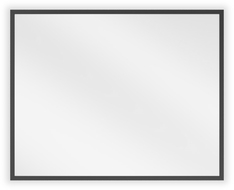 Mexen Loft miroir de salle de bains rectangulaire 50 x 40 cm, cadre noir - 9852-050-040-000-70