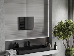 Mexen Loft miroir de salle de bains rectangulaire 50 x 40 cm, cadre noir - 9852-050-040-000-70