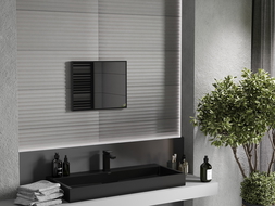 Mexen Loft miroir rectangulaire de salle de bain 50 x 40 cm, cadre noir - 9852-050-040-000-70
