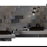 Mexen Loft miroir de salle de bain rectangulaire 60 x 40 cm, cadre doré - 9852-060-040-000-50