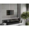 Mexen Loft miroir de salle de bains rectangulaire 60 x 40 cm, cadre doré brossé - 9852-060-040-000-50