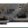 Mexen Loft miroir de salle de bain rectangulaire 60 x 40 cm, cadre noir - 9852-060-040-000-70