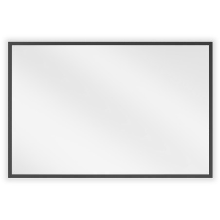 Mexen Loft miroir de salle de bain rectangulaire 60 x 40 cm, cadre noir - 9852-060-040-000-70