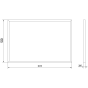 Mexen Loft miroir de salle de bain rectangulaire 60 x 40 cm, cadre noir - 9852-060-040-000-70