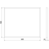 Mexen Loft miroir de salle de bains rectangulaire 60 x 50 cm, cadre doré - 9852-060-050-000-50