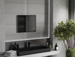 Mexen Loft miroir de salle de bain rectangulaire 60 x 50 cm, cadre noir - 9852-060-050-000-70