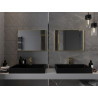 Mexen Loft Miroir de salle de bains rectangulaire 70 x 50 cm, cadre doré brossé - 9852-070-050-000-50