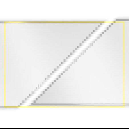 Mexen Loft miroir de salle de bains rectangulaire 70 x 50 cm, cadre doré - 9852-070-050-000-50