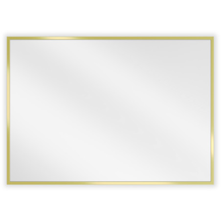 Mexen Loft Miroir de salle de bains rectangulaire 70 x 50 cm, cadre doré brossé - 9852-070-050-000-50