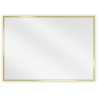 Mexen Loft Miroir de salle de bains rectangulaire 70 x 50 cm, cadre doré brossé - 9852-070-050-000-50