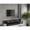 Mexen Loft Miroir de salle de bains rectangulaire 70 x 50 cm, cadre doré brossé - 9852-070-050-000-50