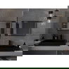 Mexen Loft miroir de salle de bain rectangulaire 70 x 50 cm, cadre noir - 9852-070-050-000-70