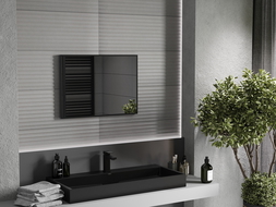 Mexen Loft miroir de salle de bain rectangulaire 70 x 50 cm, cadre noir - 9852-070-050-000-70