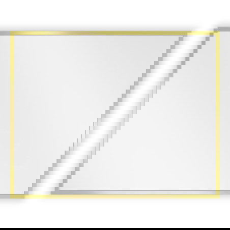 Mexen Loft miroir de salle de bain rectangulaire 50 x 40 cm, cadre doré - 9852-050-040-000-50
