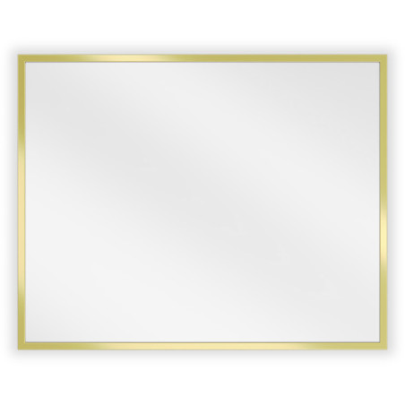 Mexen Loft Miroir de salle de bains rectangulaire 50 x 40 cm, cadre doré brossé - 9852-050-040-000-50