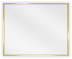 Miroir de salle de bain rectangulaire Mexen Loft 50 x 40 cm, cadre doré - 9852-050-040-000-50
