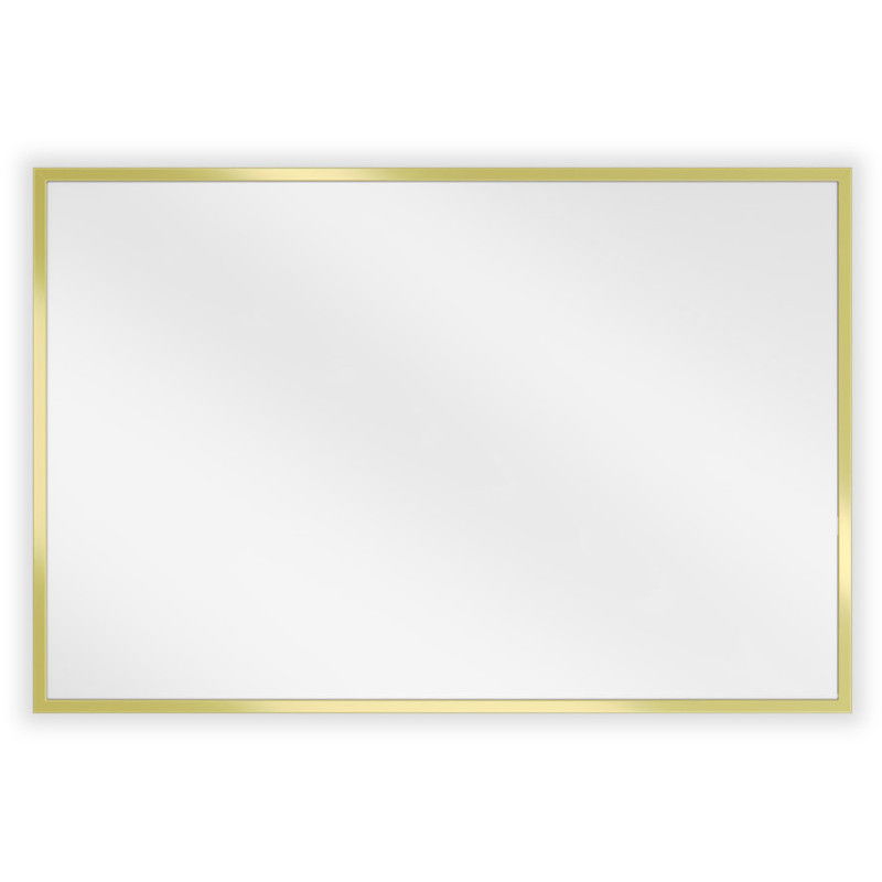 Mexen Loft miroir de salle de bain rectangulaire 60 x 40 cm, cadre doré - 9852-060-040-000-50