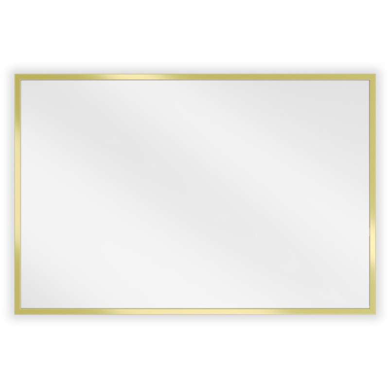 Mexen Loft miroir de salle de bains rectangulaire 60 x 40 cm, cadre doré brossé - 9852-060-040-000-50
