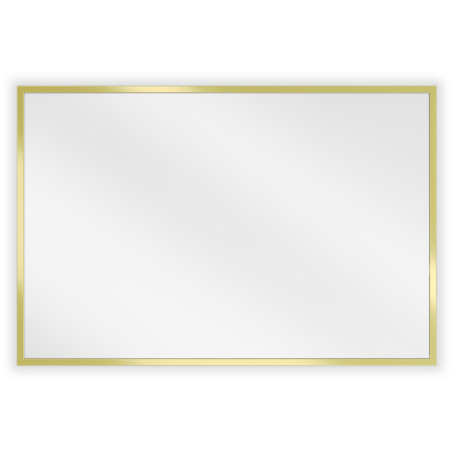 Mexen Loft miroir de salle de bains rectangulaire 60 x 40 cm, cadre doré brossé - 9852-060-040-000-50