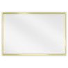 Mexen Loft miroir de salle de bains rectangulaire 60 x 40 cm, cadre doré brossé - 9852-060-040-000-50