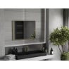 Mexen Loft miroir de salle de bain rectangulaire 80 x 60 cm, cadre doré - 9852-080-060-000-50