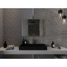 Mexen Loft miroir de salle de bains rectangulaire 80 x 60 cm, cadre doré brossé - 9852-080-060-000-50