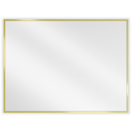 Mexen Loft miroir de salle de bains rectangulaire 80 x 60 cm, cadre doré brossé - 9852-080-060-000-50