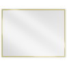 Mexen Loft miroir de salle de bains rectangulaire 80 x 60 cm, cadre doré brossé - 9852-080-060-000-50