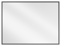 Mexen Loft miroir de salle de bain rectangulaire 80 x 60 cm, cadre noir - 9852-080-060-000-70
