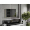Mexen Loft miroir rectangulaire pour salle de bain 90 x 60 cm, cadre doré - 9852-090-060-000-50